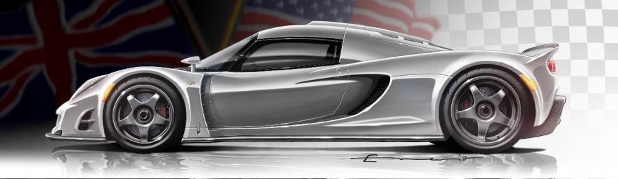 Эскиз Hennessey Venom GT sketches 2007 года  (фото 2 из 4)
